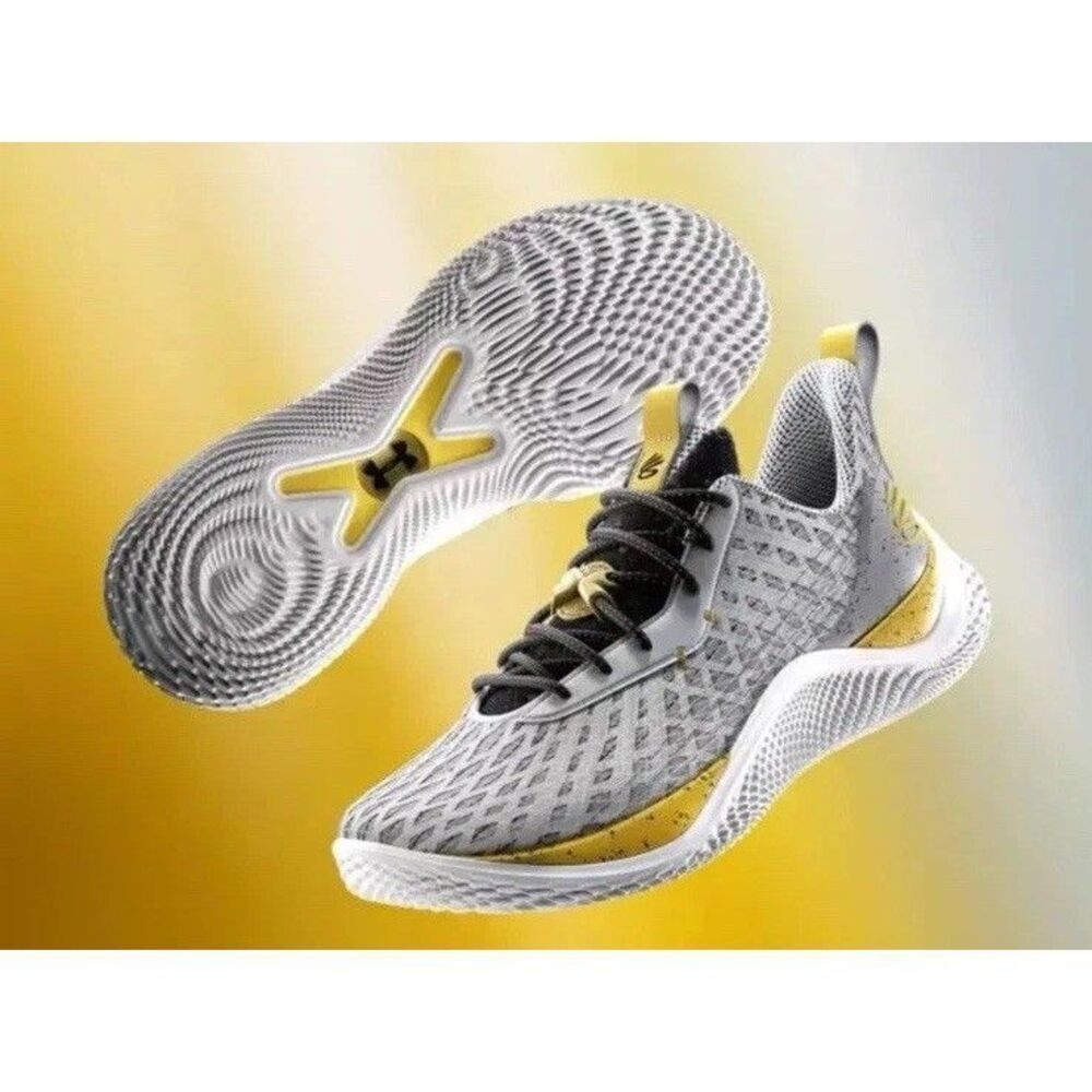 Under Armour Curry X Father Wolf Flow Mens 11.5 Gold Basketball Shoes sneakers